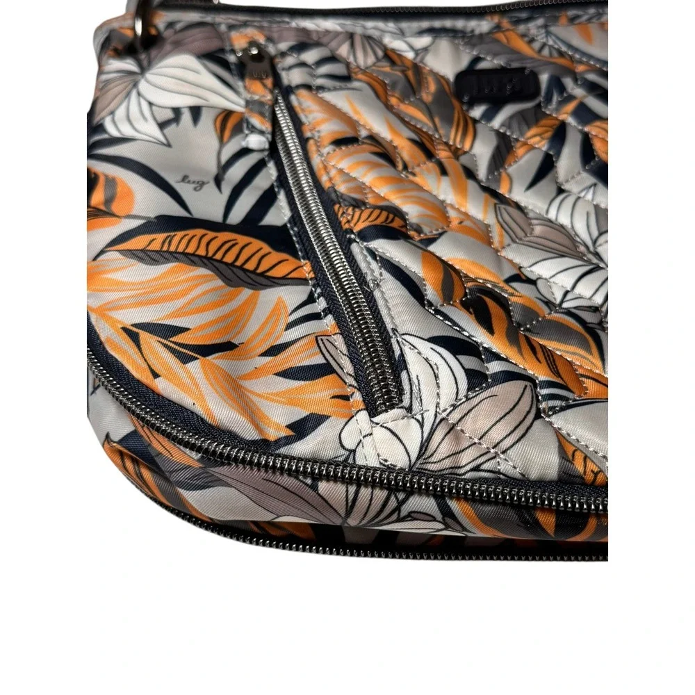 Lug Swivel Convertible Crossbody Bag Tropical Fog RFID Expandable‎ Organizer New